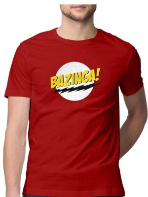 Bazinga Logo Big Bang Theory Red - COPYCATZ
