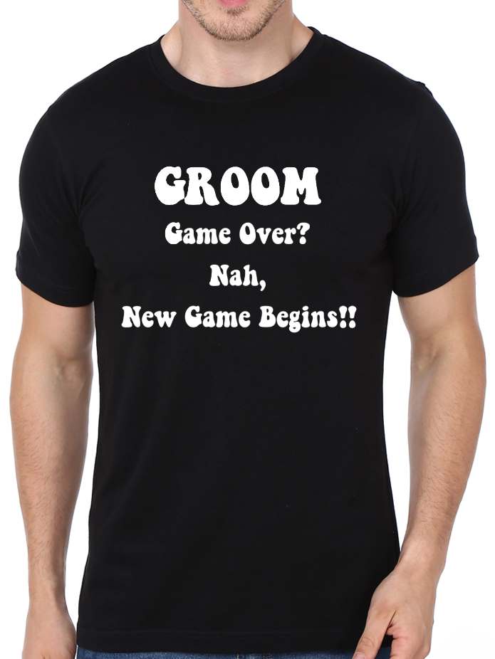 Bachelor Themed - Groom Game Over T-Shirt - COPYCATZ