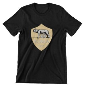 AS Roma Football Club Logo T-shirt Gold Edition