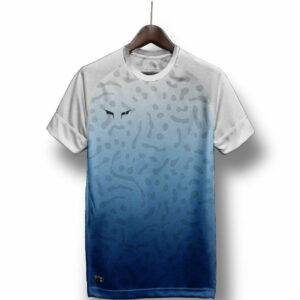 Custom Football Jersey - Costa Rica Jersey Gradient Blue White