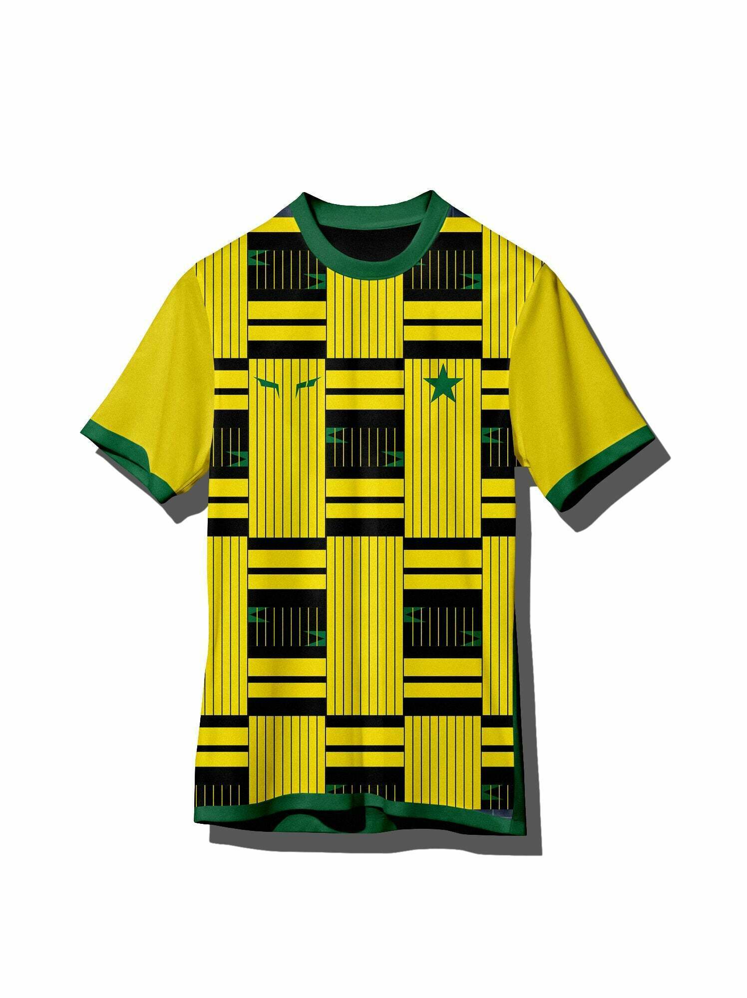 Ultras-Ghana 93 Concept Football Jersey Yellow COPYCATZ
