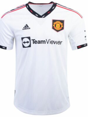manchester united away white football jersey