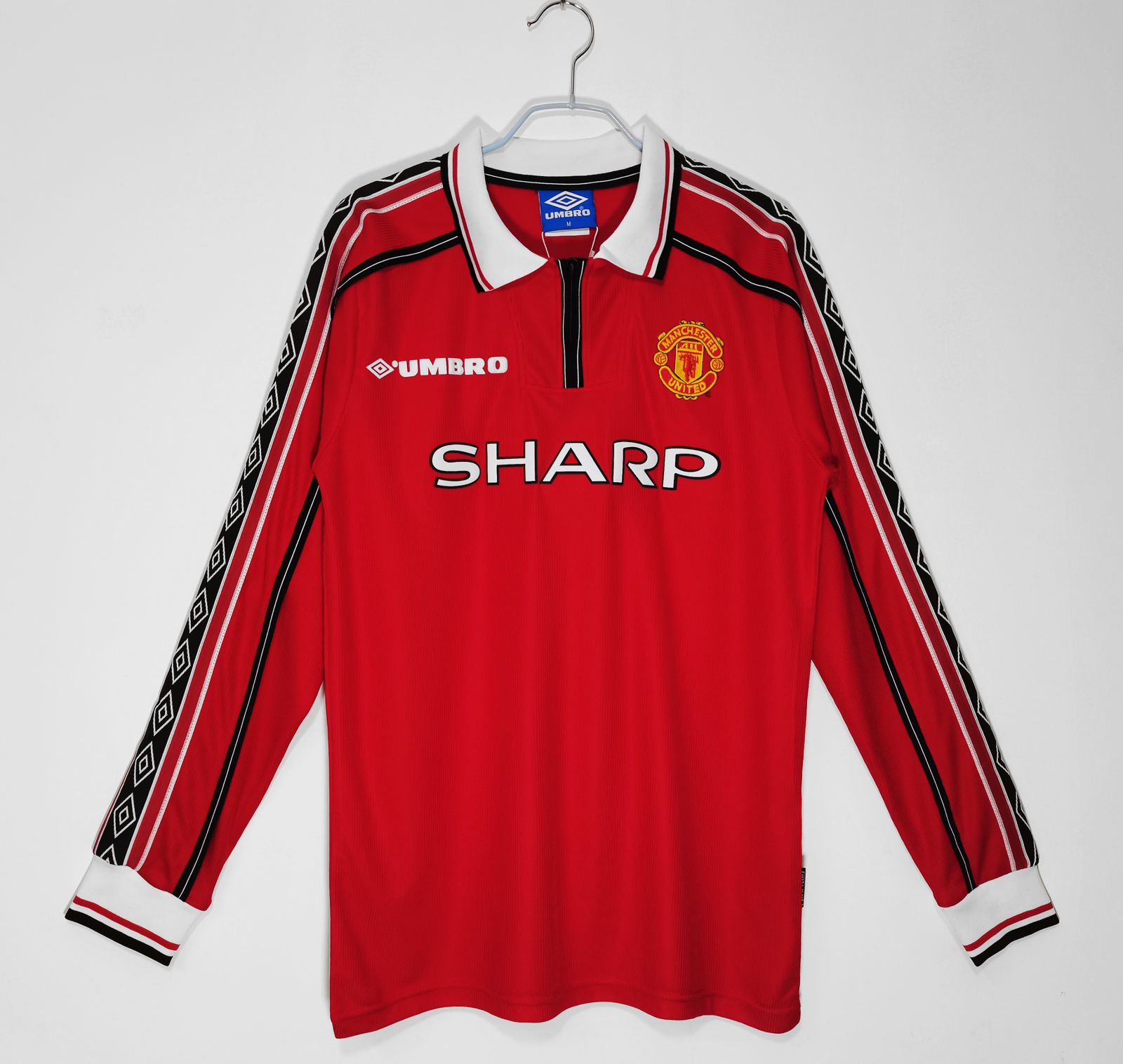 Manchester United Home 1998 Long Sleeve Retro Jersey
