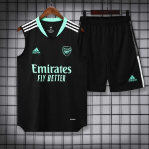 Arsenal black color sleeveless jersey with shorts