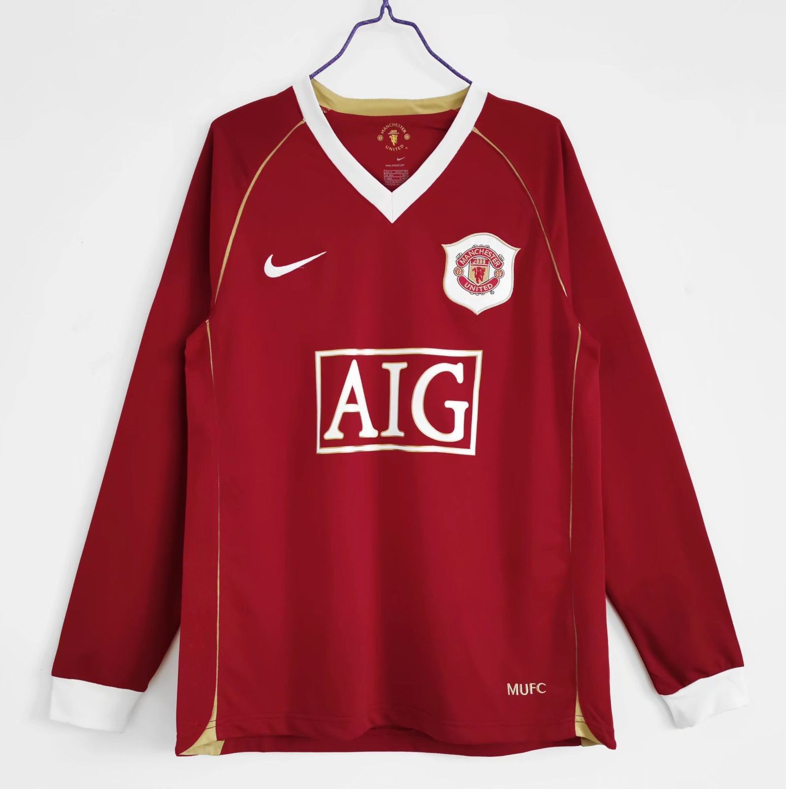 Manchester United Home 2006-07 Retro Full Sleeve Jersey