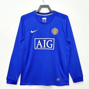 Manchester United Third 2007 08 Long Sleeve Retro Jersey