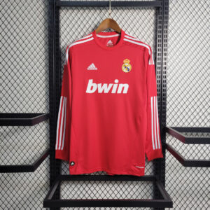 Real Madrid Third 2011-12 Full Sleeve red Retro Jersey