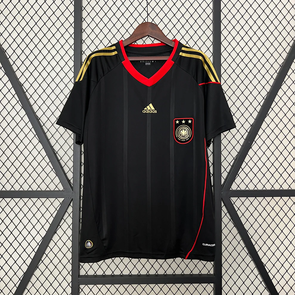 Germany Away 2010 Black Retro Football Jersey