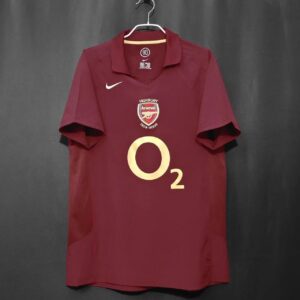 Arsenal Home 2005-06 Retro O2 Football Jersey