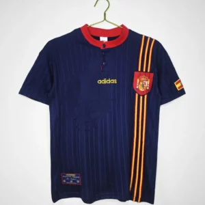 Buy Spain Away 1996 navy blue Retro Football Jersey