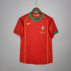 portugal 2004 Home Red Retro Jersey India