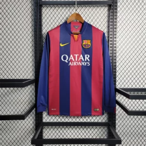 barcelona home 2014-15 full sleeve retro jersey