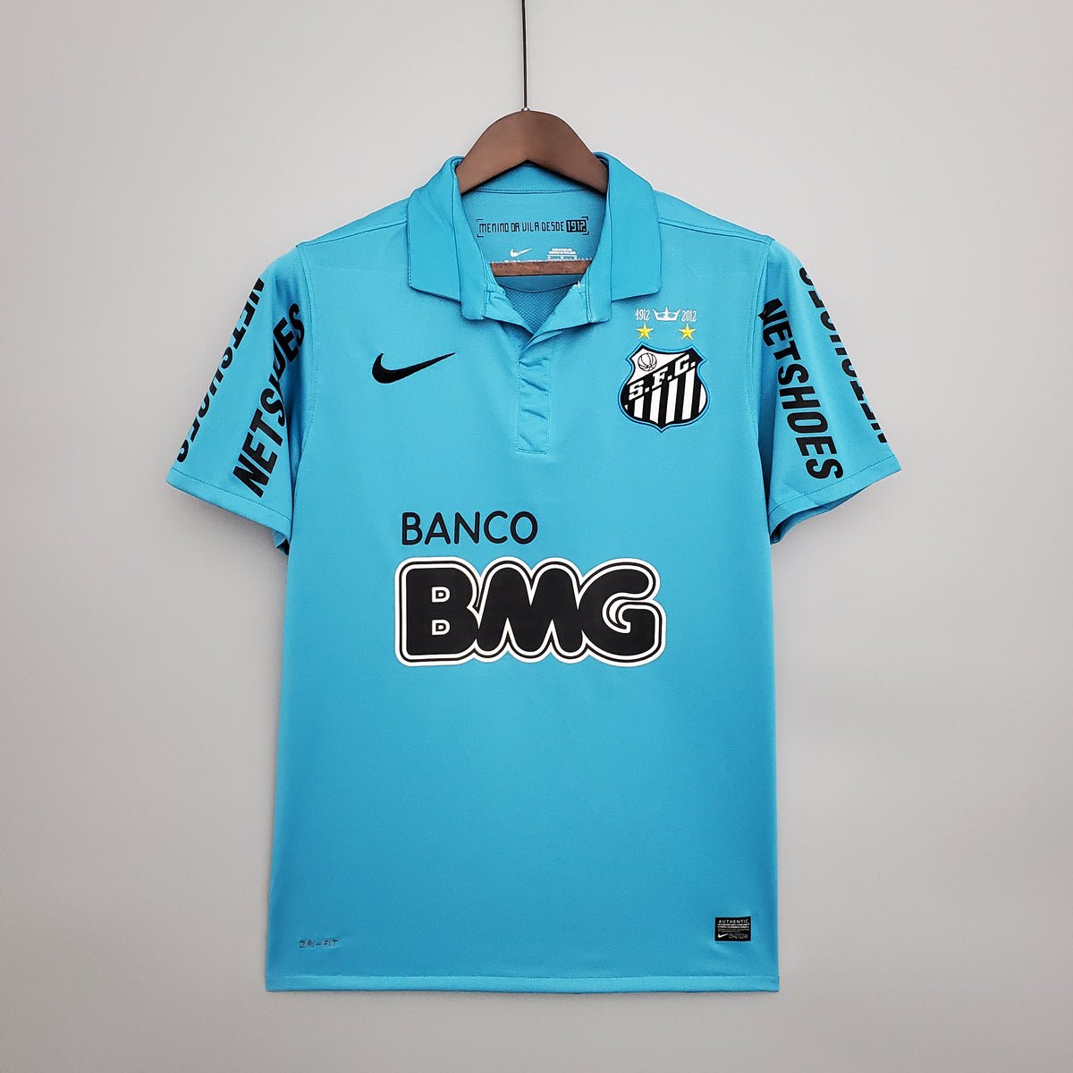 Santos Home 2012 Retro Turquoise Blue Jersey COPYCATZ
