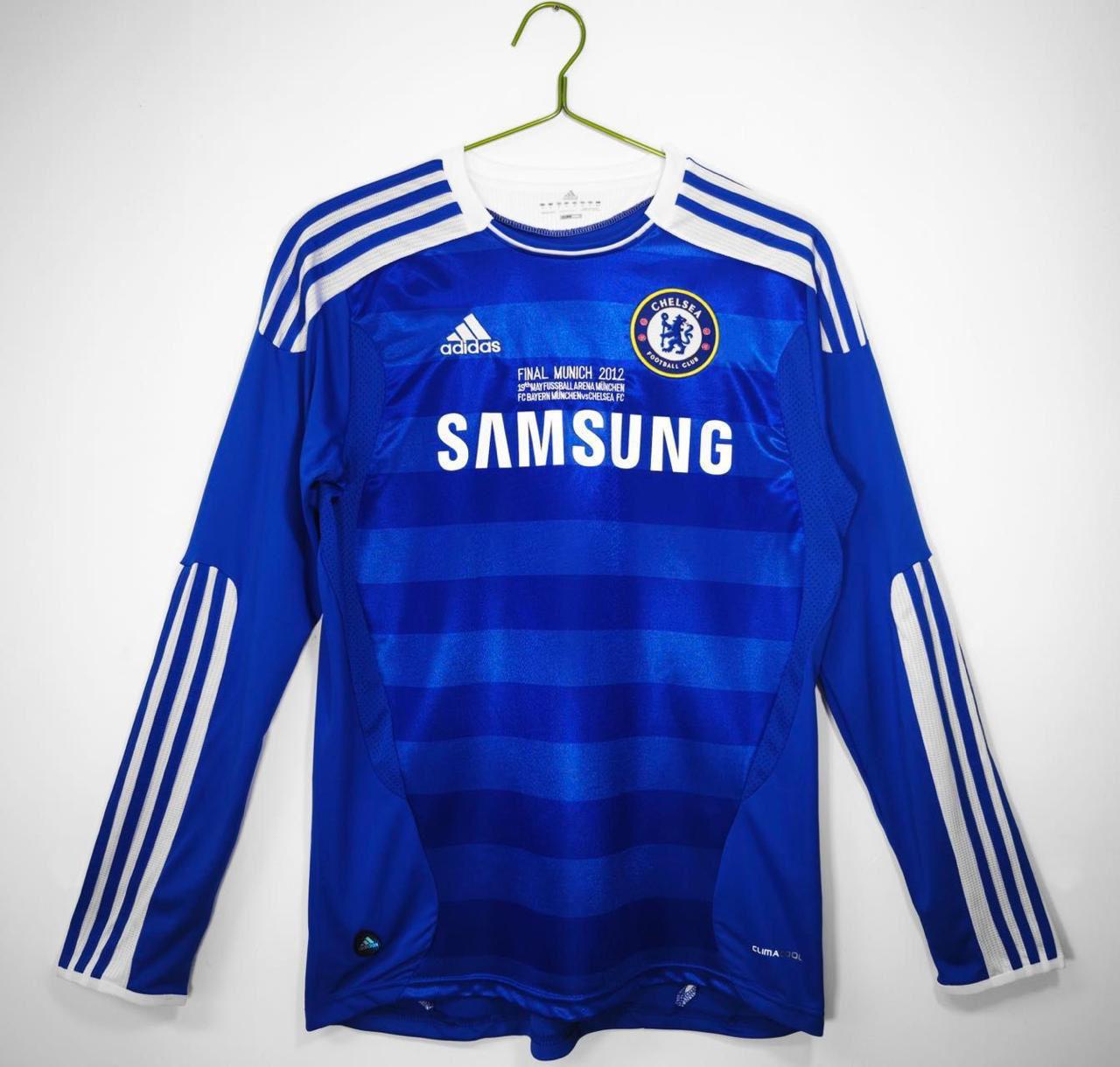 Chelsea Home 2012 Full Sleeve Retro Jersey – Champions League Final Edition