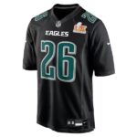 Saquon Barkley Carbon Black Philadelphia Eagles Fashion Game Jersey
