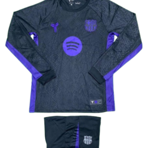 Barcelona Black Full Sleeve Jersey Kit