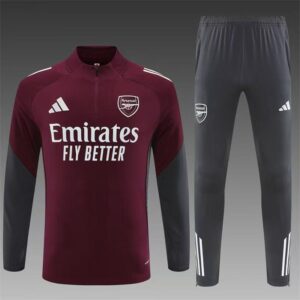 arsenal gunners maroon tracksuit 2025:26